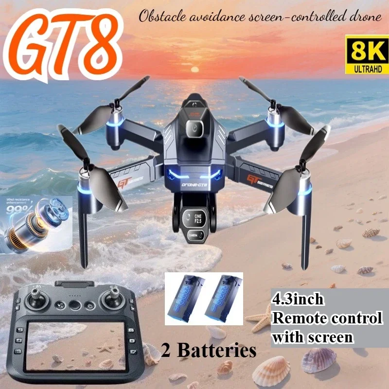 Drone Multispectral - Drone 4K HD GT8 Fotocamera Evitamento