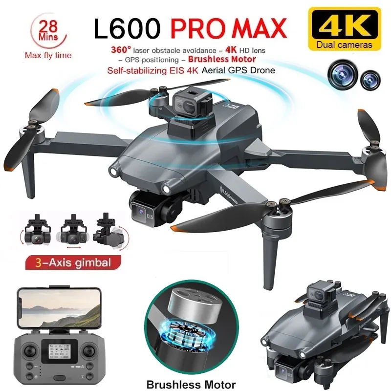 Drone Multispectral - L600 PRO MAX GPS Drone Professionale